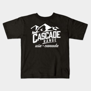 Cascade Range USA Canada Kids T-Shirt